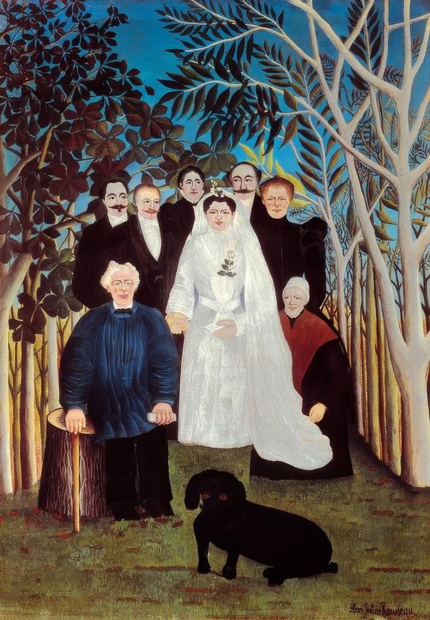 Et bryllup på landet af Henri Rousseau