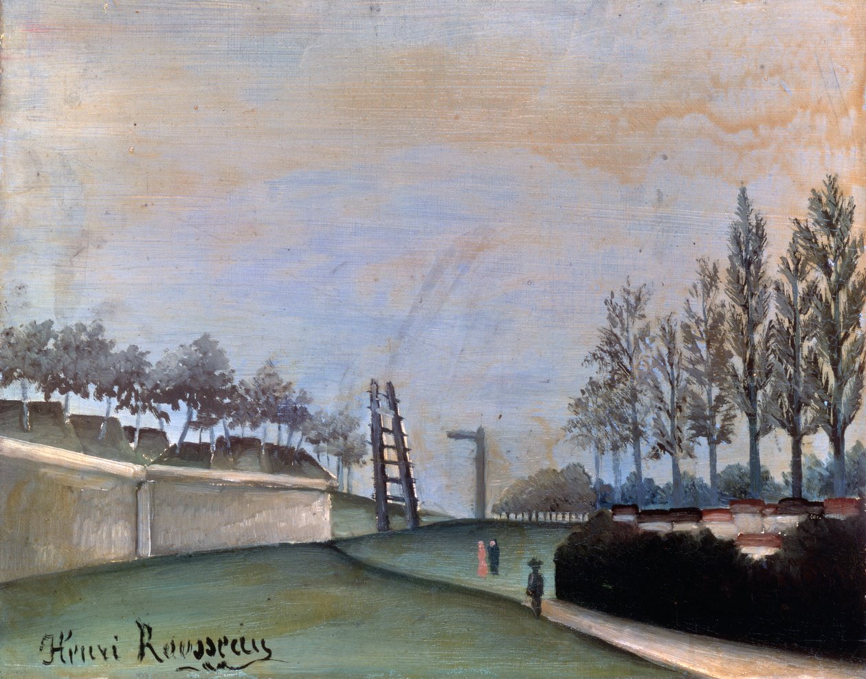 Udsigt over Vanves, 1909. af Henri Rousseau