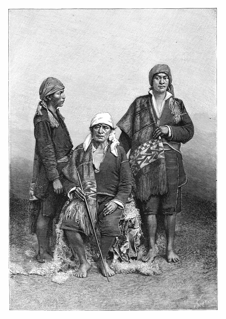 Indianere fra Tecpan, Guatemala, c1890. af Henri Thiriat