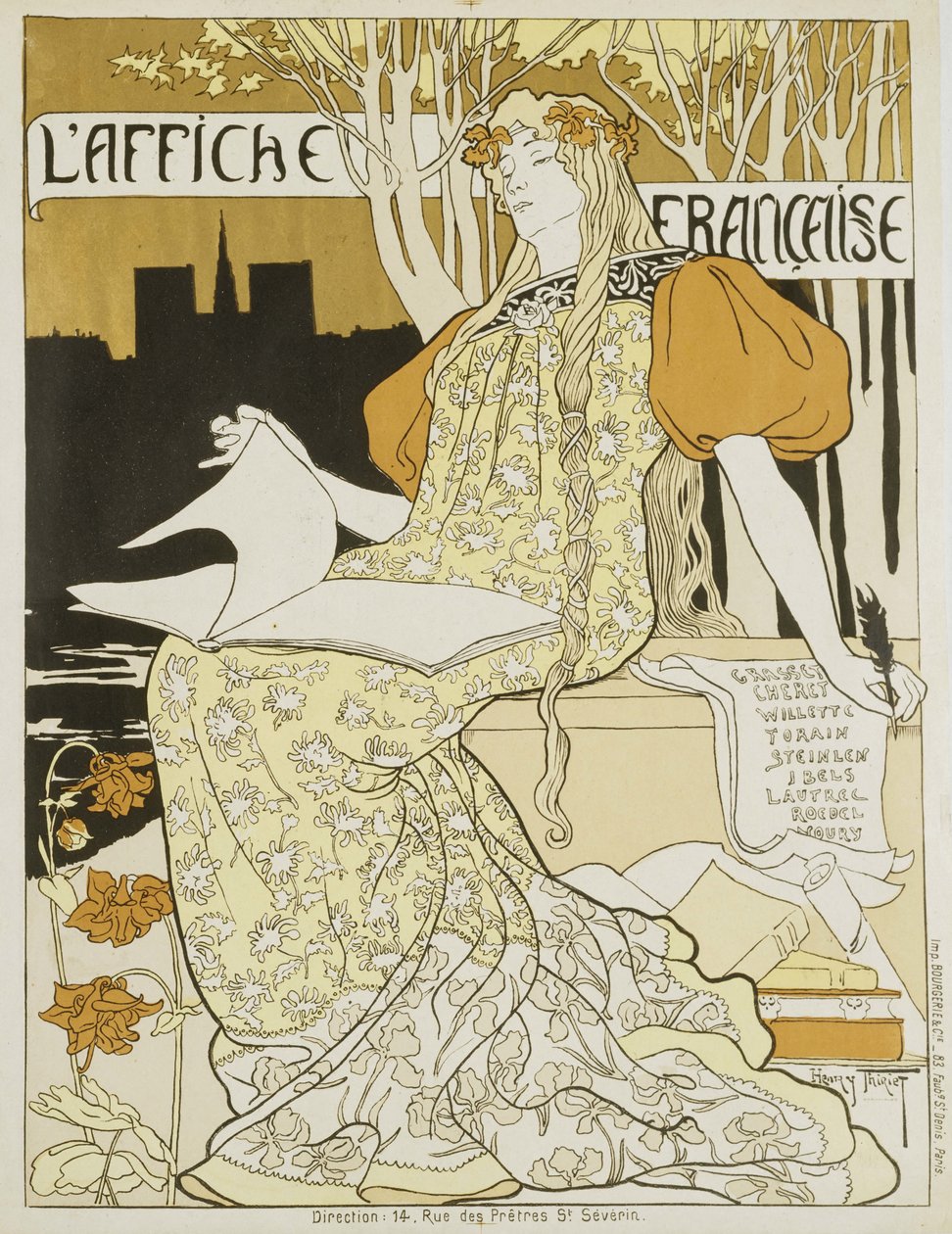 Den franske plakat, ca 1897. af Henri Thiriet