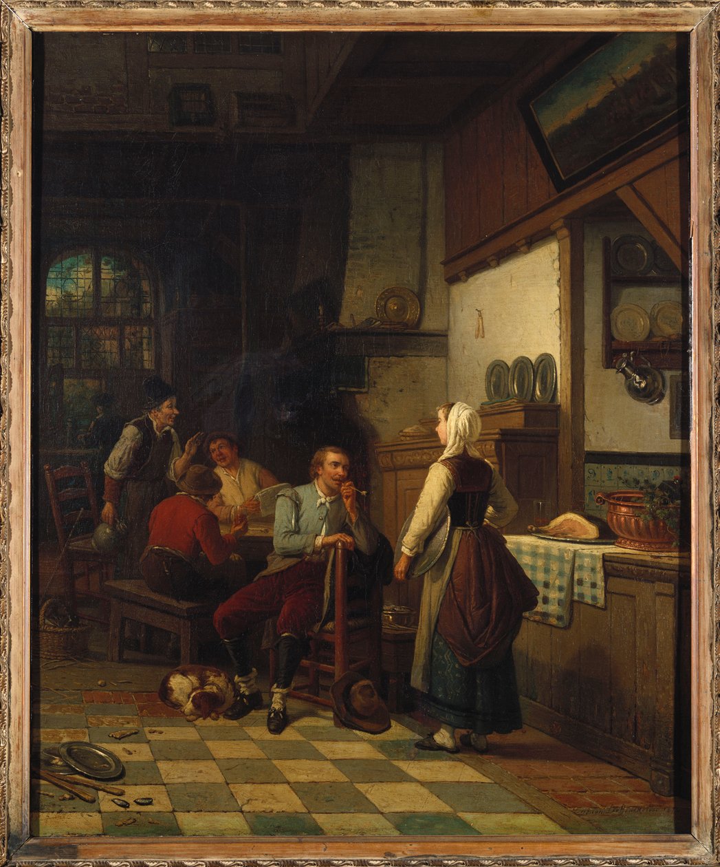 I værtshuset, 1876 af Henri de Braekeleer