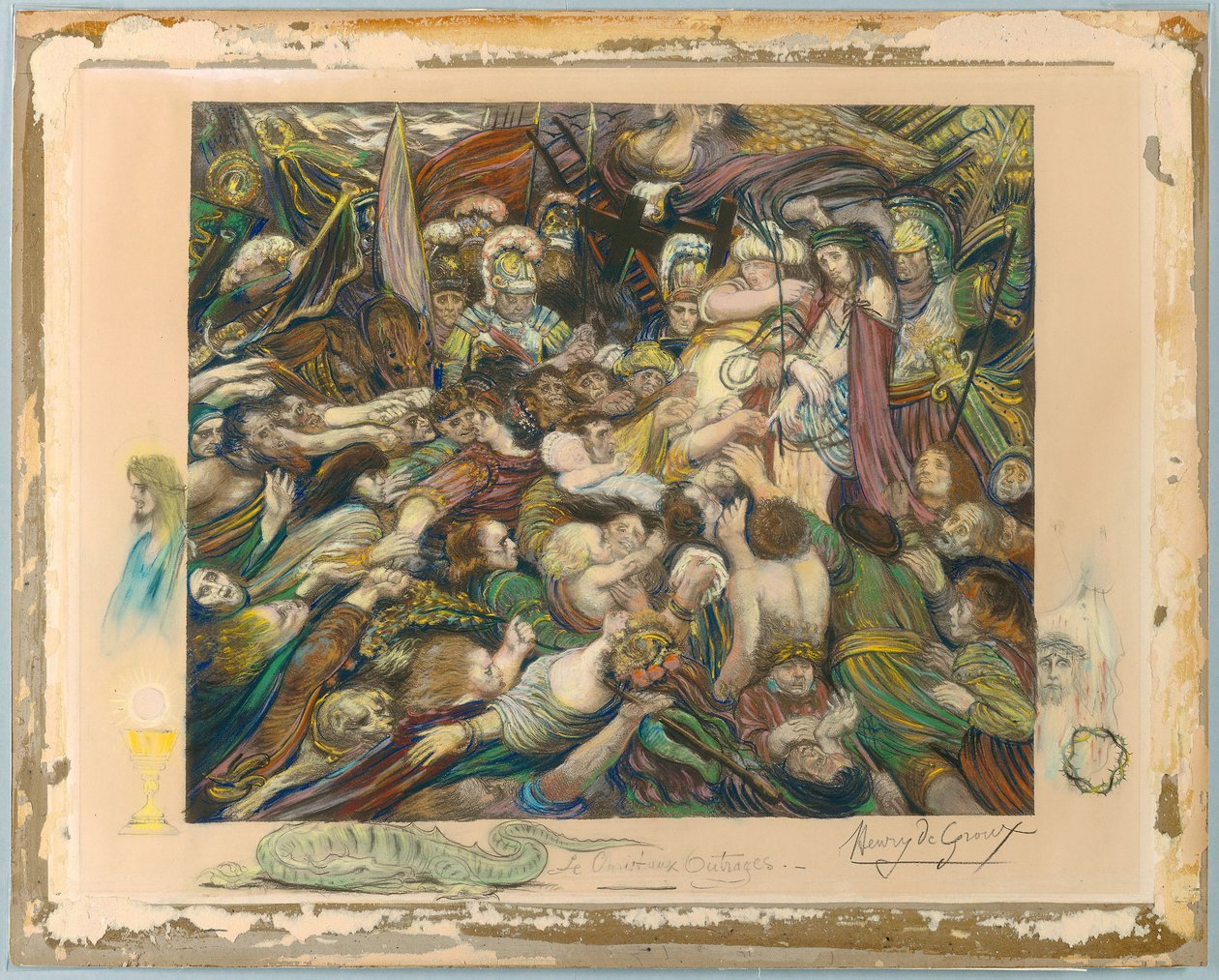 Kristus blandt hans plageånder af Henri de Groux