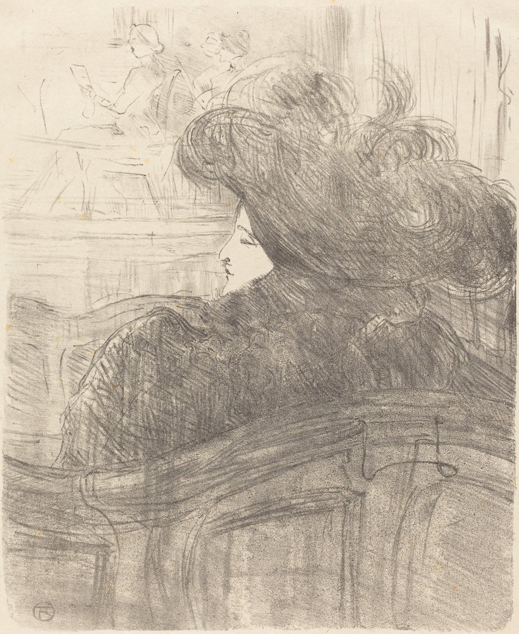Cleo de Merode, 1896. af Henri de Toulouse Lautrec