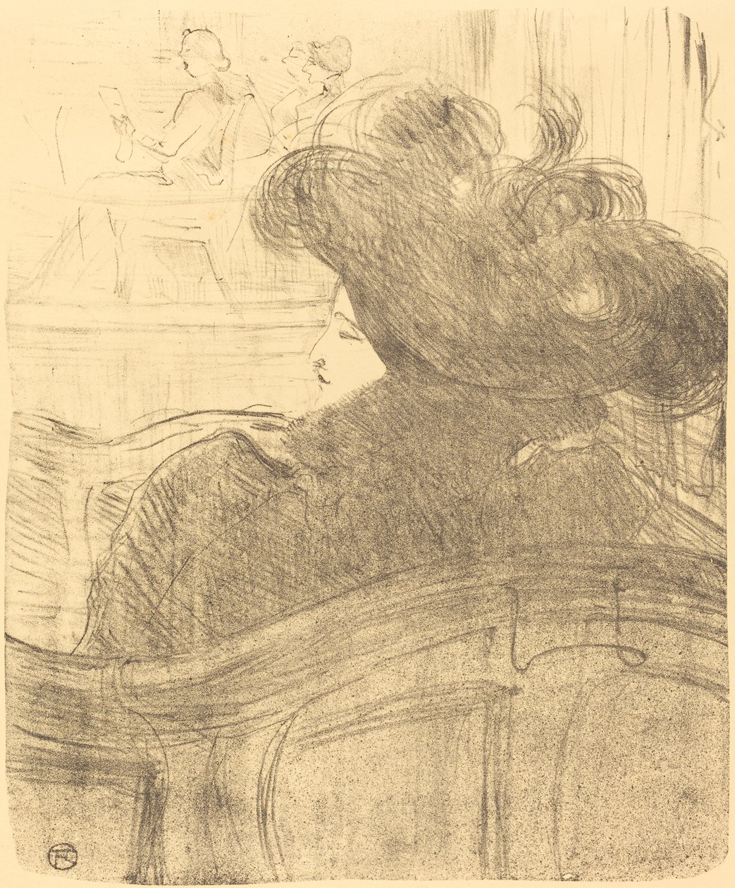Cleo de Merode, 1896. af Henri de Toulouse Lautrec