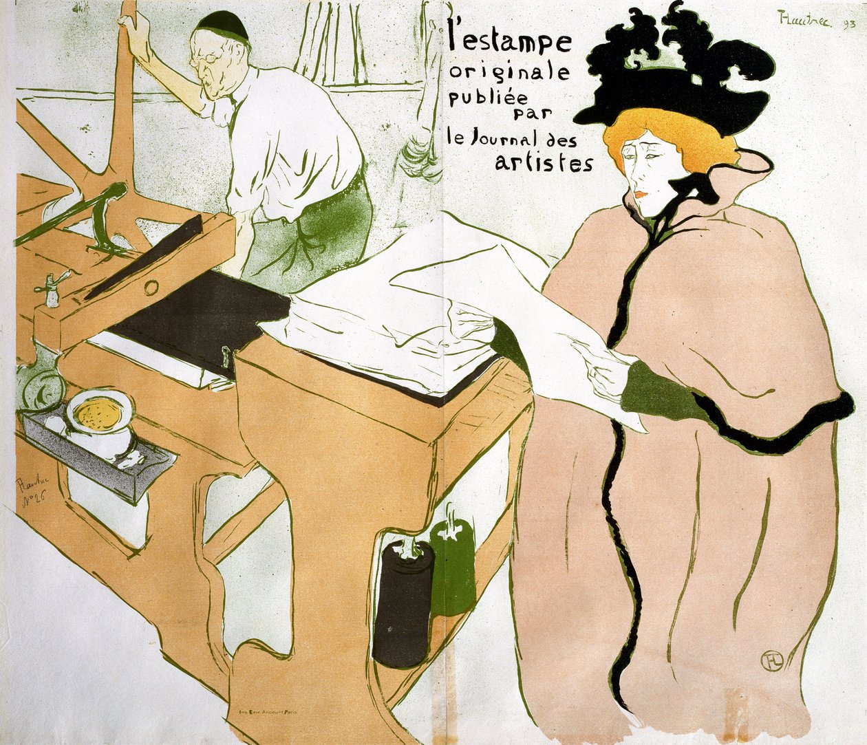 Forside "Det originale tryk" af Henri de Toulouse Lautrec