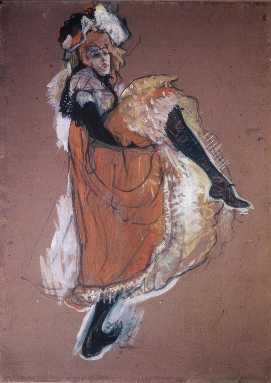 Jane Avril danser af Henri de Toulouse Lautrec