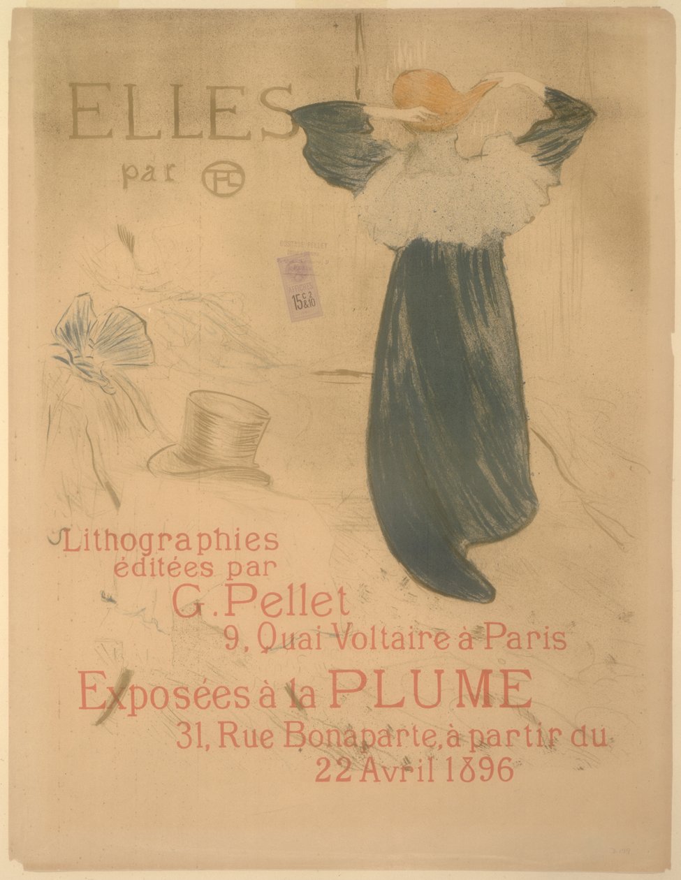 Plakat for "Elles" af Henri de Toulouse Lautrec