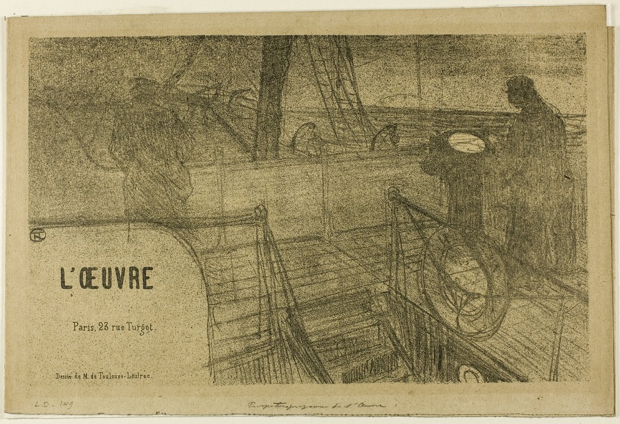 Prospekt - program for arbejdet af Henri de Toulouse Lautrec