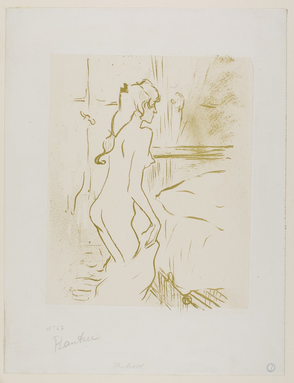 Studie af en kvinde af Henri de Toulouse Lautrec