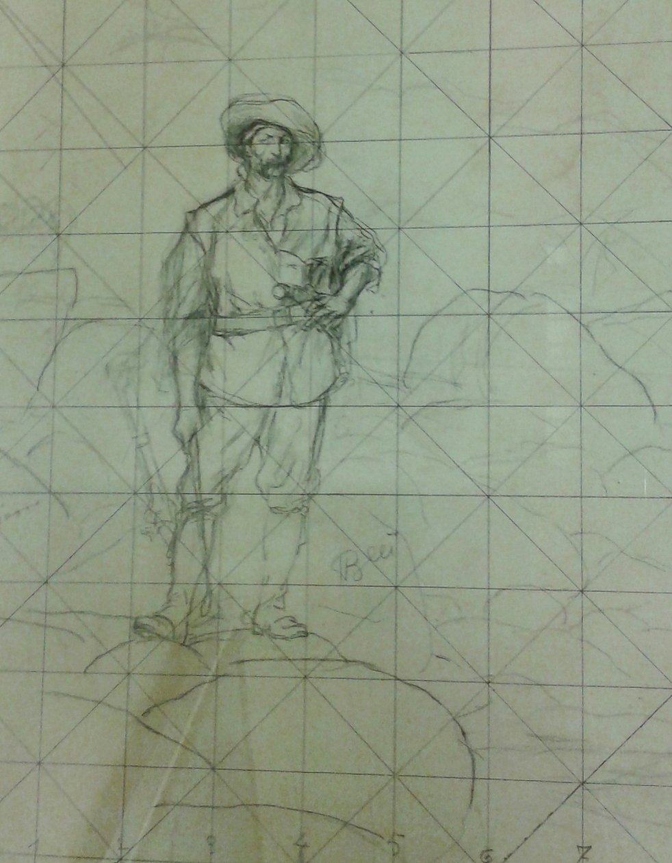 Untitled [Study for Bandeirante or The Trailblazer], fra serien Studies for the Bandeirantes af Henrique Bernardelli