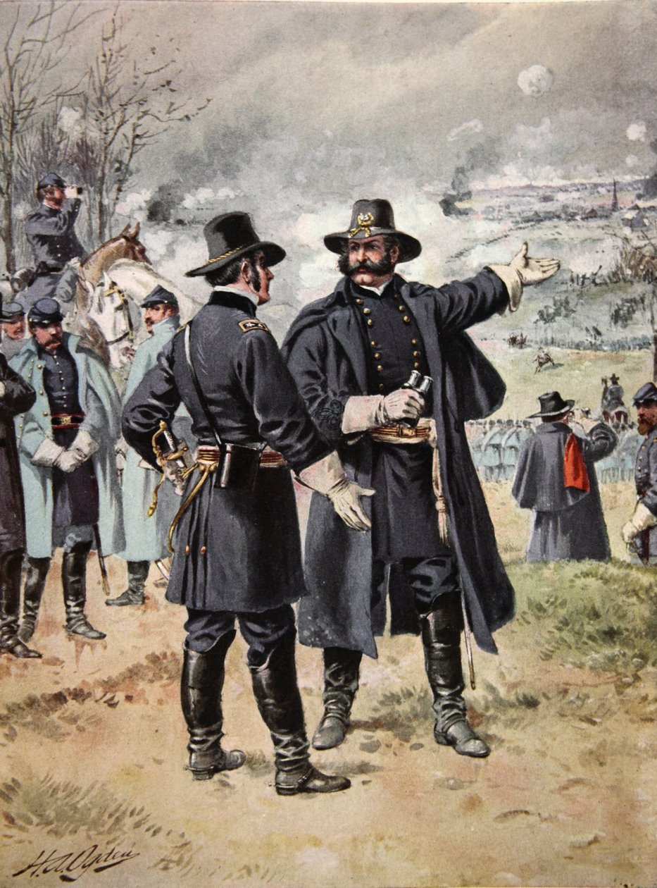 General Burnside i slaget ved Fredericksburg, 13. december, 1862 af Henry Alexander Ogden