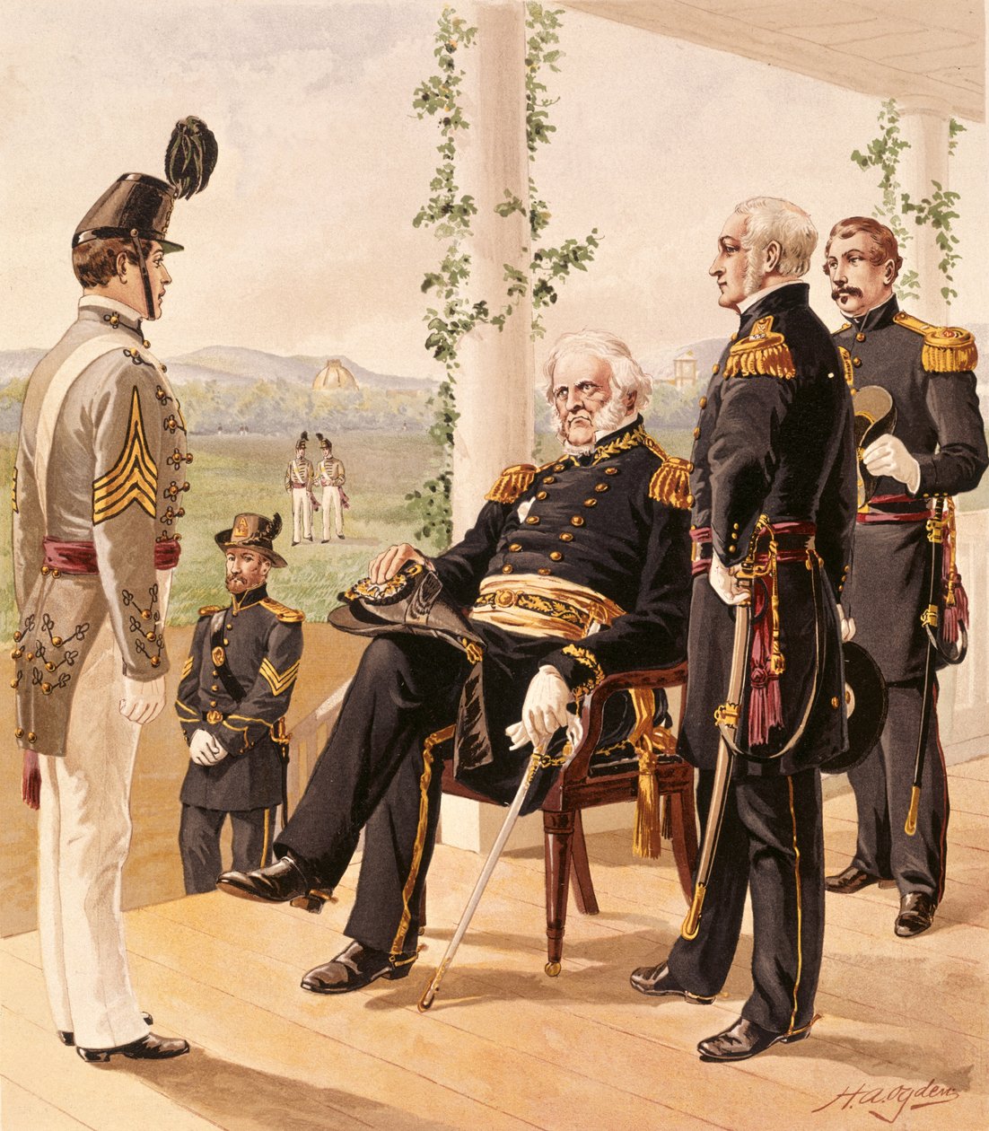 Uniformer of the American Army, 1858-61, udgivet af G.H. Buek and Company, 1885 af Henry Alexander Ogden