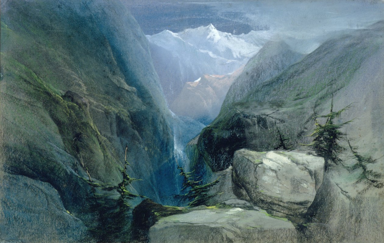 Bjerglandskab af Henry Bright