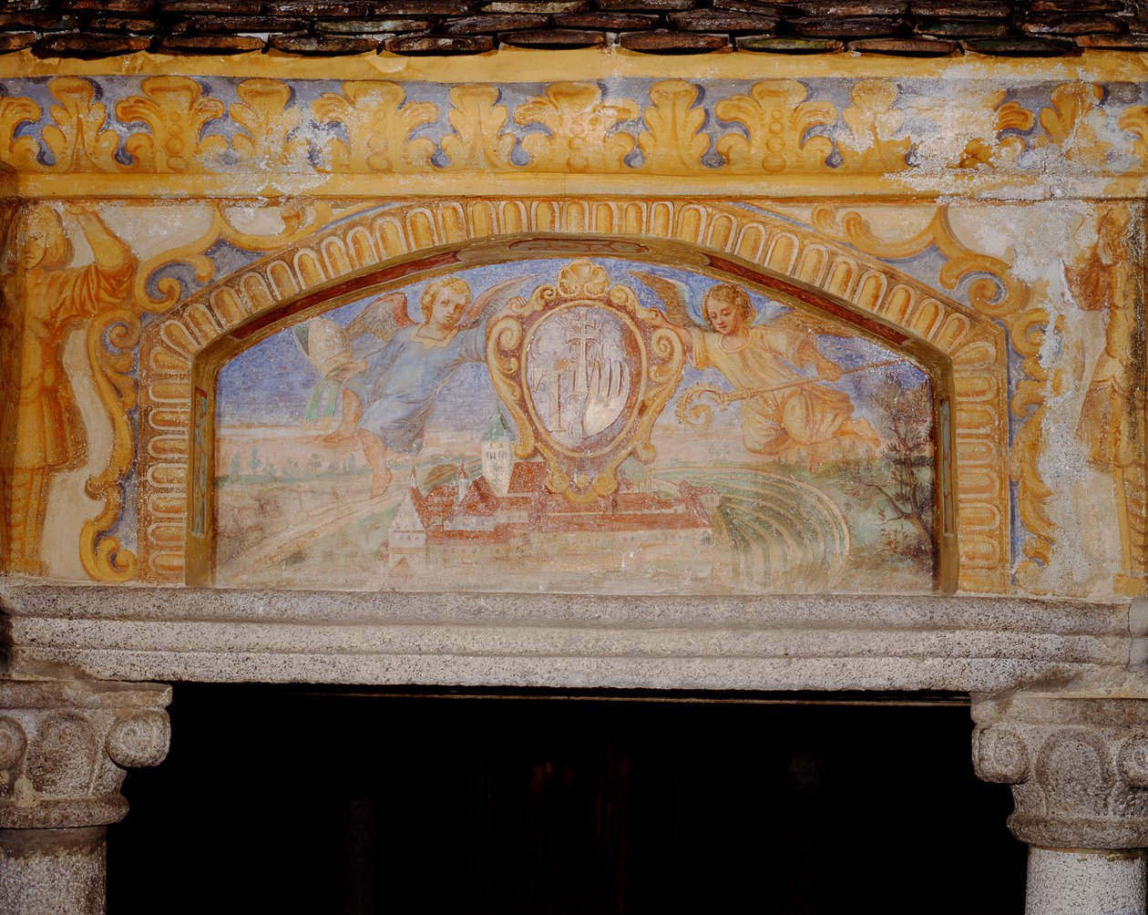 The Abbey of Novacella, fra The Well of the Wonders of the World (Pozzo delle Meraviglie), 1669-73 af Henry Curzon Allport