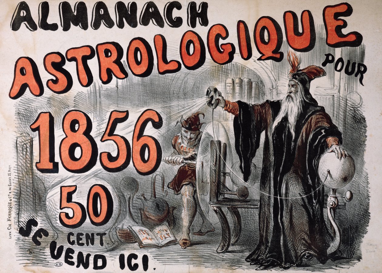 Astrologisk almanak, 1856 af Henry Emy