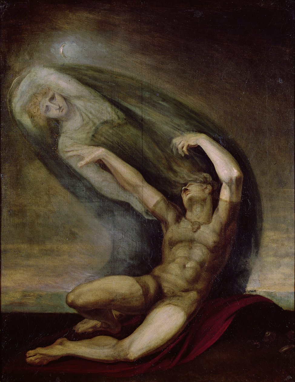 Achilles Searching for the Shade of Patrocles, 1803 af Johann Heinrich Füssli