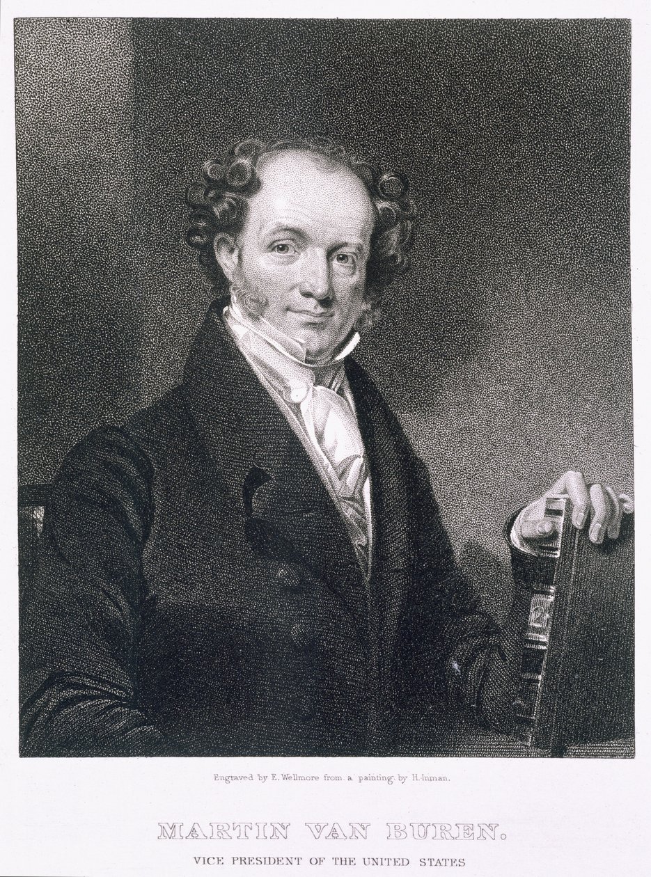 Martin Van Buren, graveret af E. Wellmore af Henry Inman