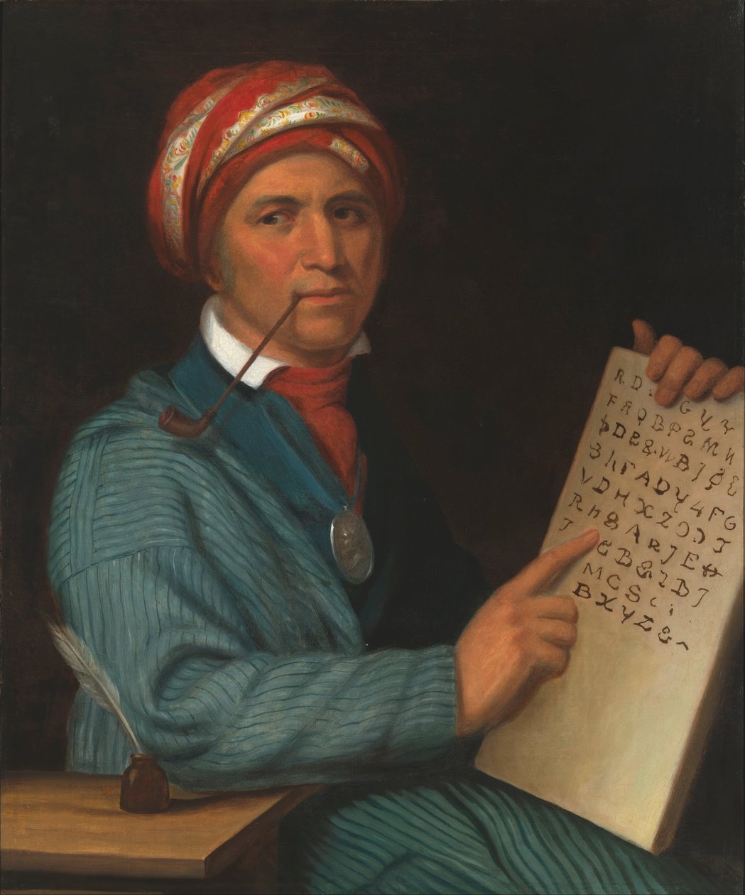 Sequoyah af Henry Inman
