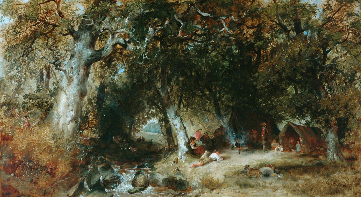 Sigøjnerlejr af Henry Jutsum