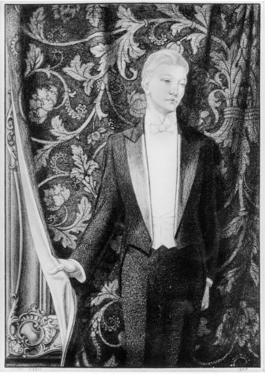 Frontispice til The Picture of Dorian Gray af Oscar Wilde, udgivet i 1925 af Henry Keen
