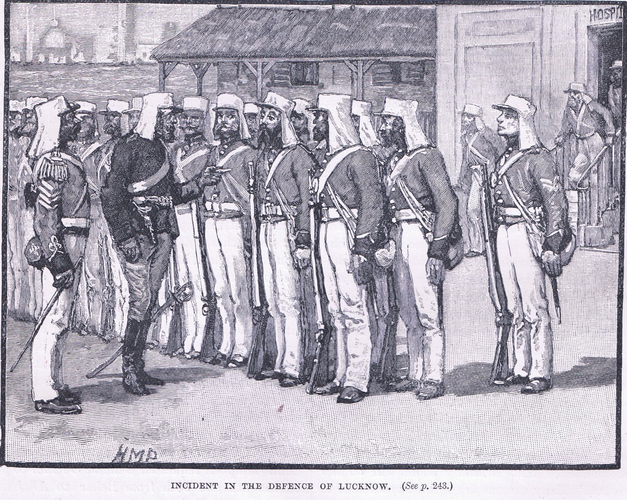 Hændelse i forsvaret af Lucknow 1857 e.Kr af Henry Marriott Paget