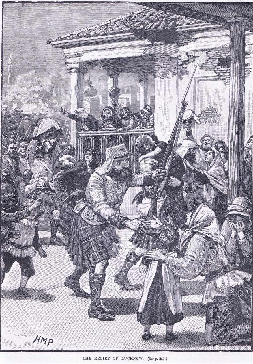 Relieffet af Lucknow 1857 e.Kr af Henry Marriott Paget