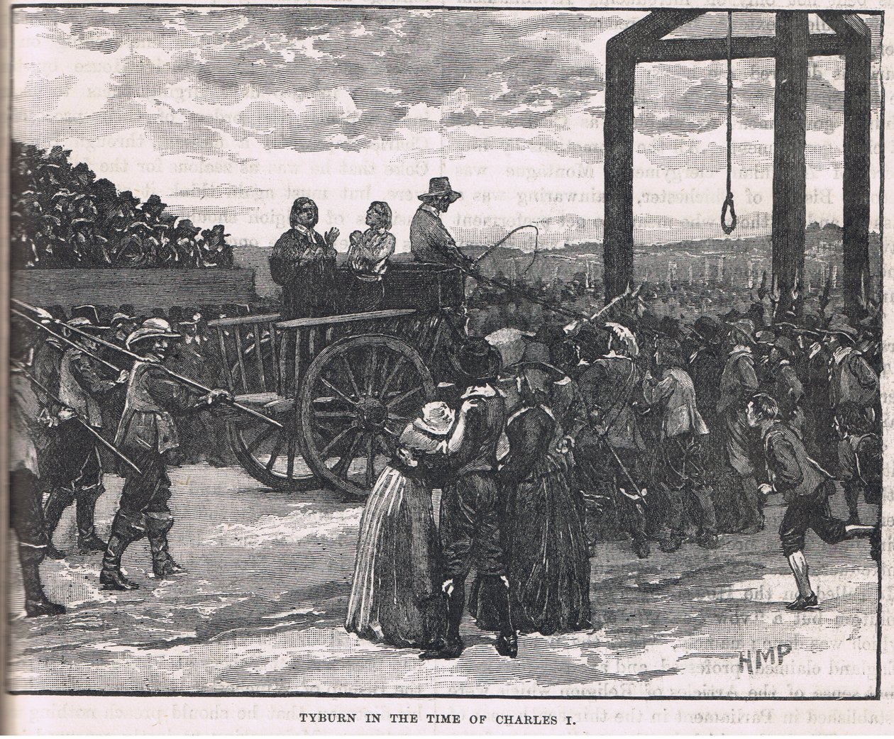 Tyburn på tidspunktet for Charles I af Henry Marriott Paget