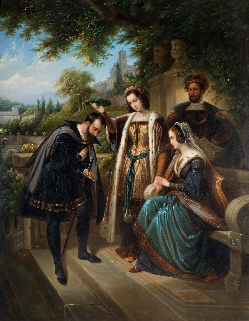 Dronning Isabella og Columbus af Henry Nelson O