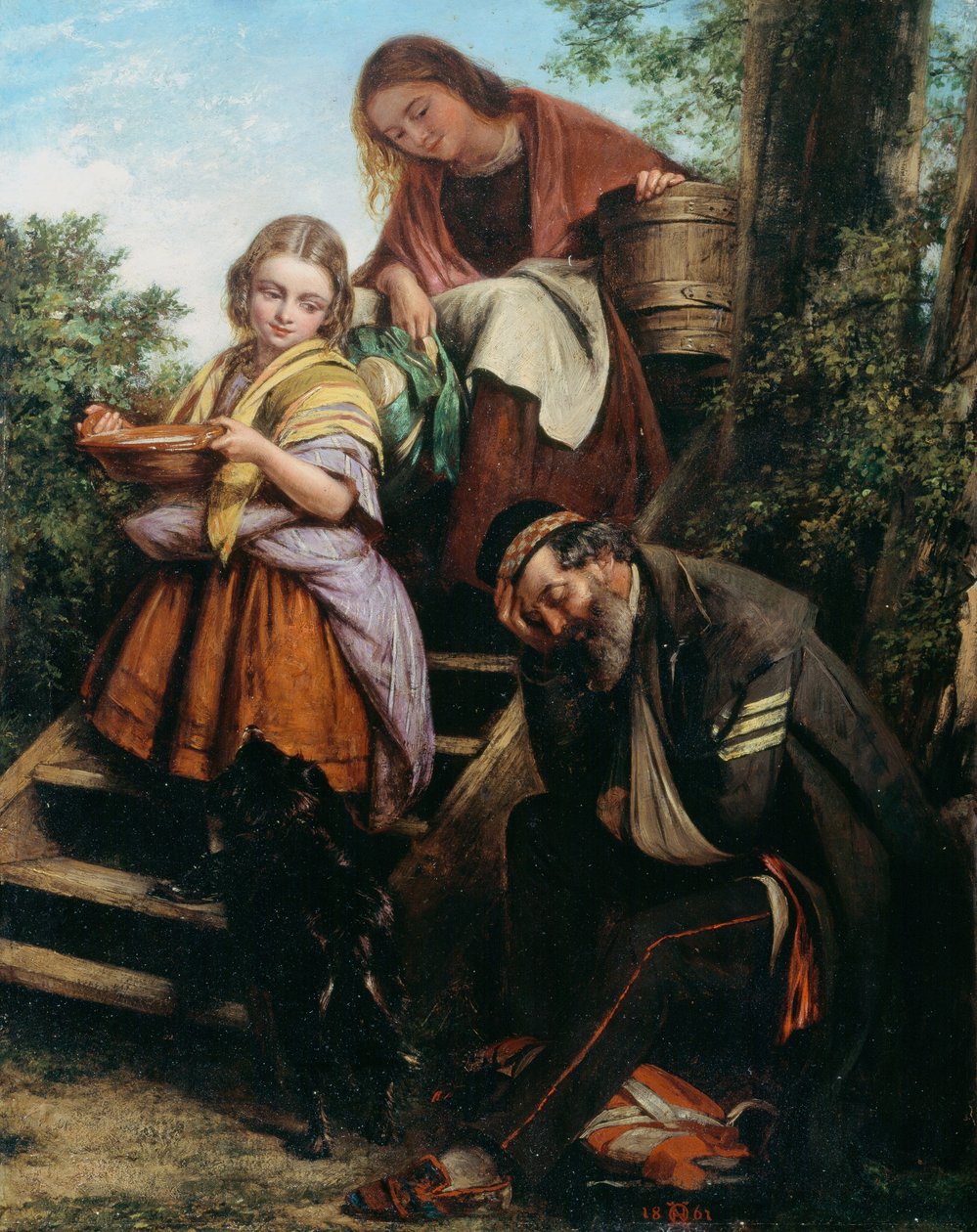 Soldatens tilbagevenden, c.1861 af Henry Nelson O