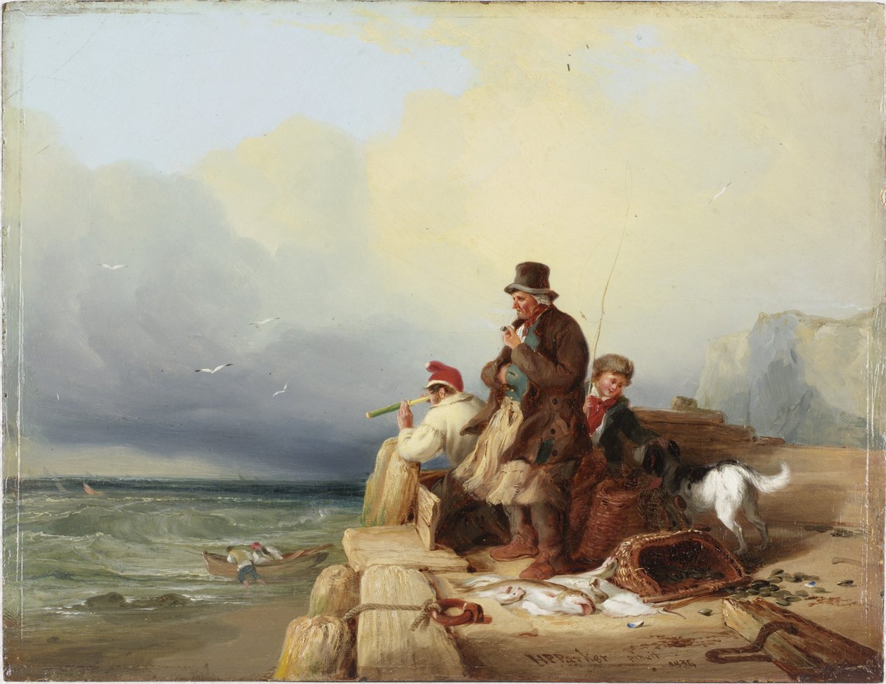 The Outlook (olie på panel (træ)) af Henry Perlee Parker