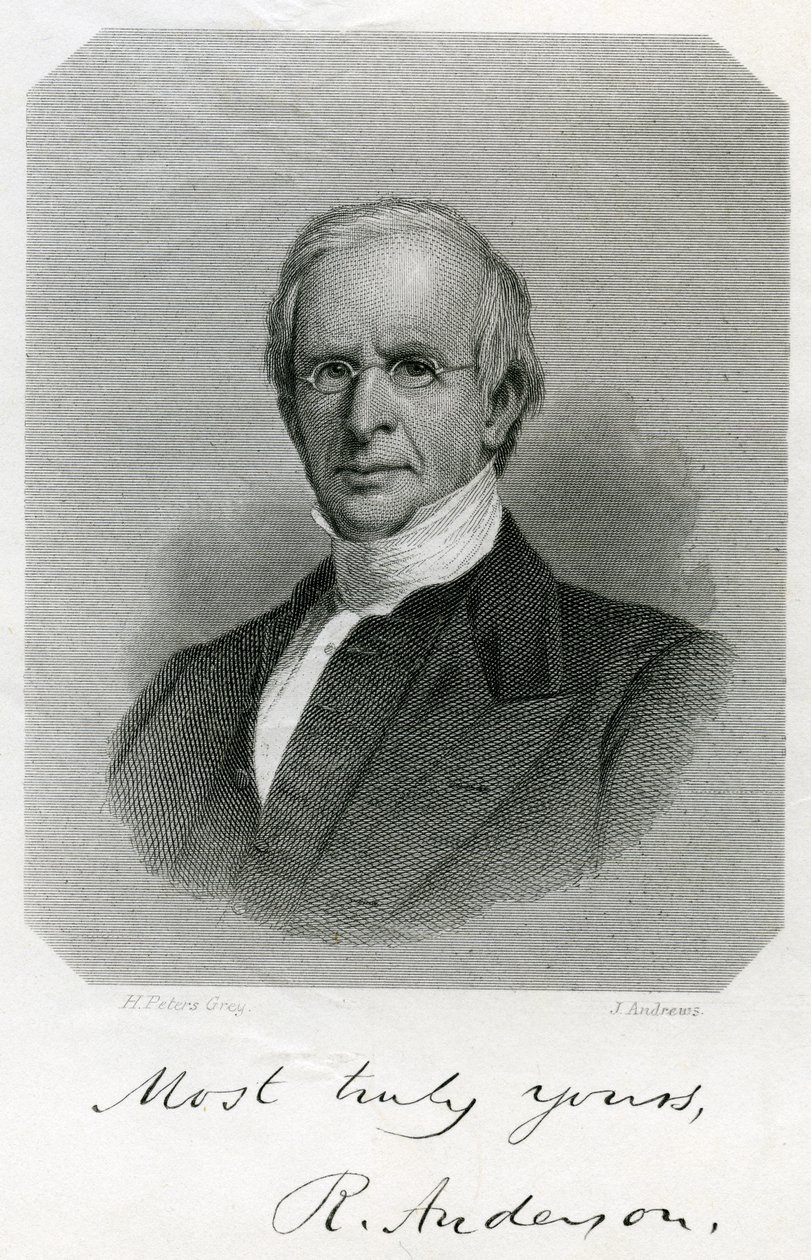 Rufus Anderson, graveret af J. Andrews, ca. 1860 af Henry Peters Gray