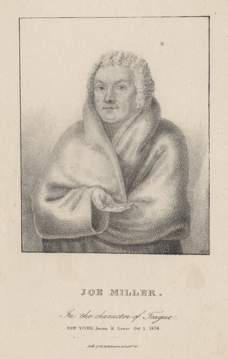 Joe Miller i Character of Teague, 1838 af Henry R. Robinson