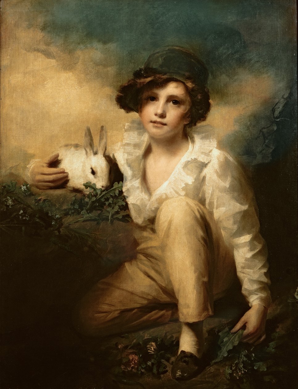 Dreng og kanin, ca. 1814 af Henry Raeburn