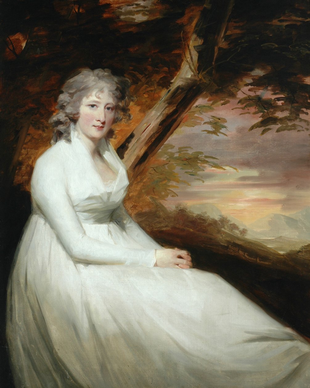 Fru Anne Stewart fra St Fort af Henry Raeburn