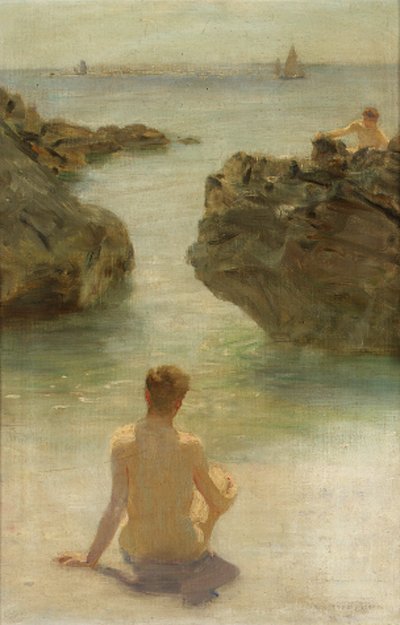 Dreng på en strand af Henry Scott Tuke