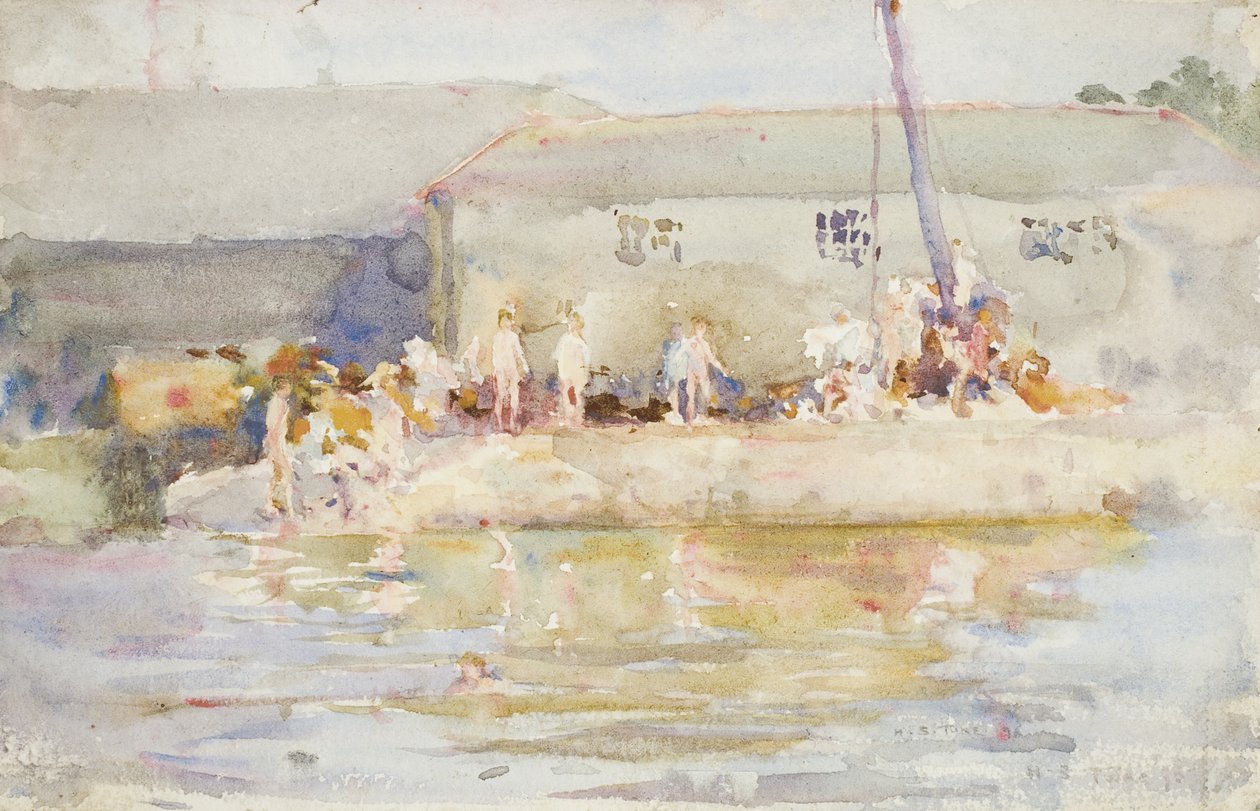 Quay Scamps, 1896 af Henry Scott Tuke