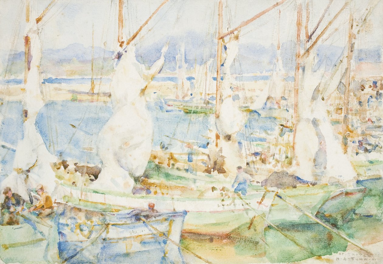St. Tropez, 1927 af Henry Scott Tuke
