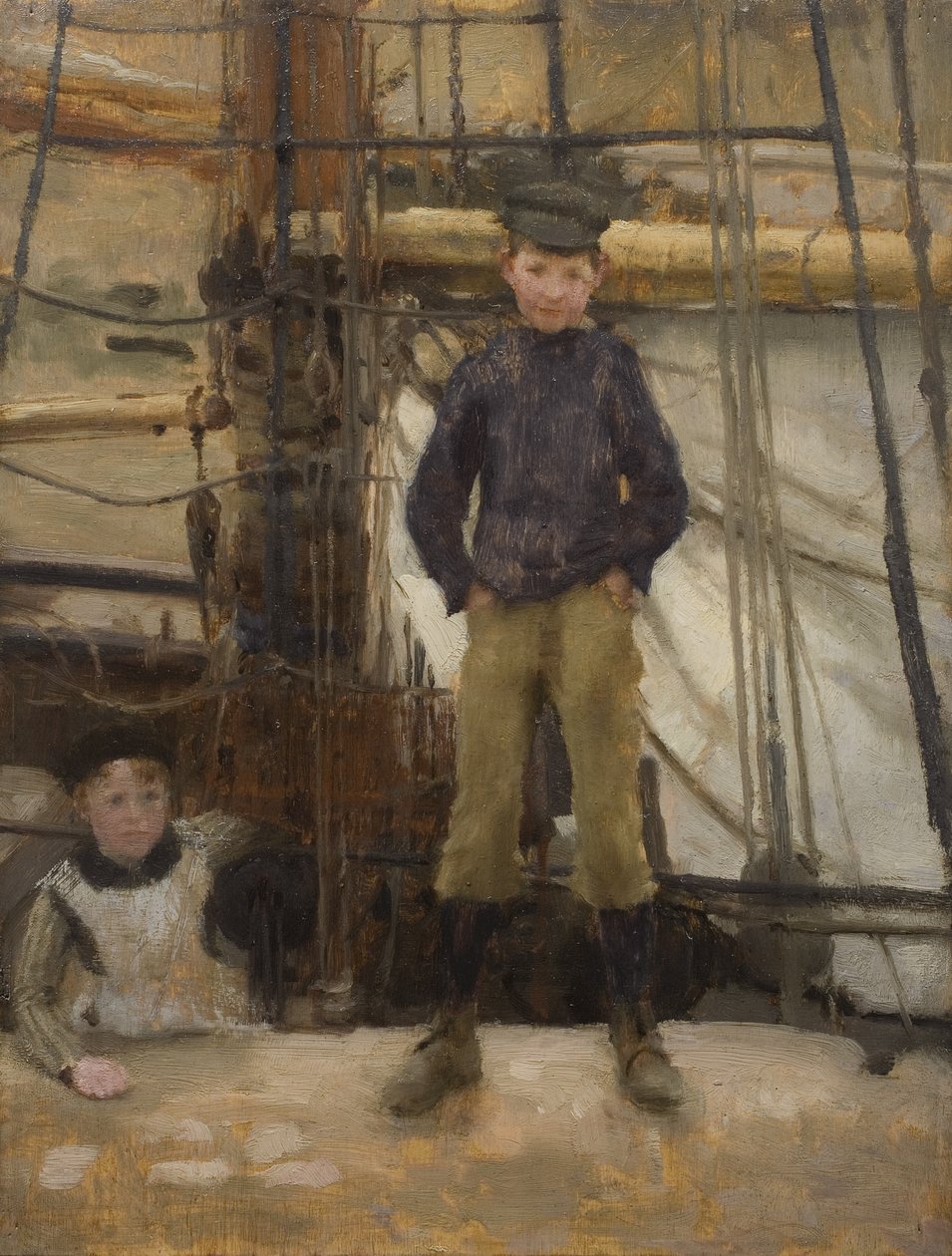 To børn på dæk af Henry Scott Tuke