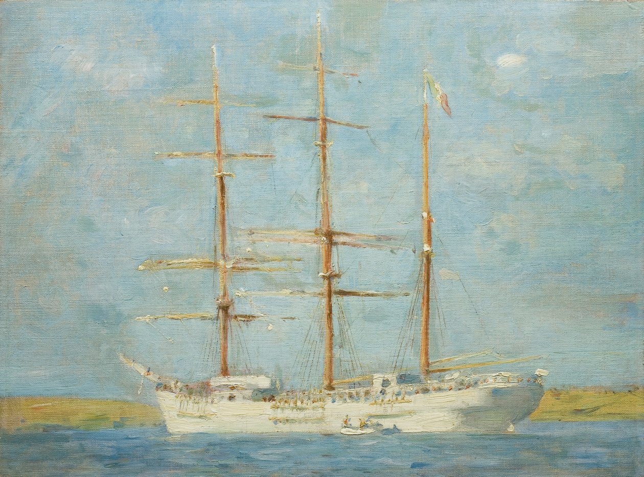 Hvid båd af Henry Scott Tuke