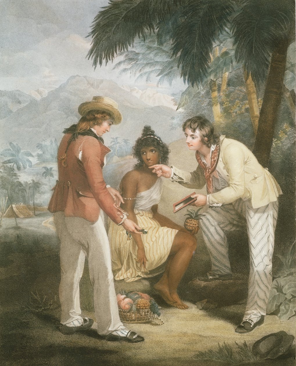 Knaphed i Indien, indgraveret og pub. af Charles Knight (1743-c.1826), 1794 (stipstik) (par 125540) af Henry Singleton