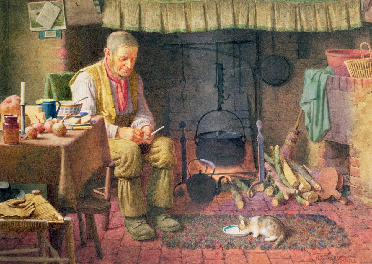 Ved pejsen af Henry Spernon Tozer