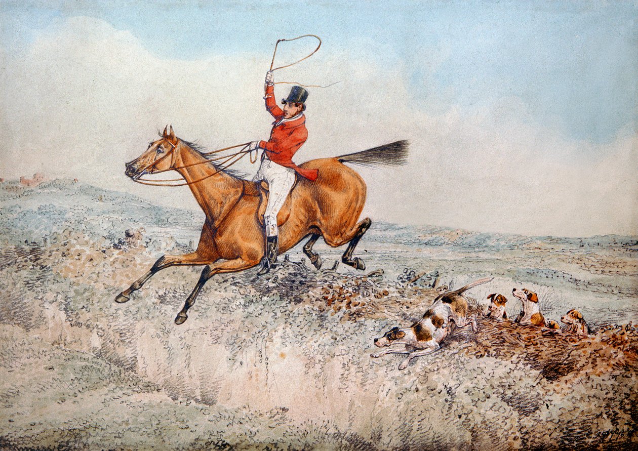 Rævejagt, 1837 af Henry Thomas Alken