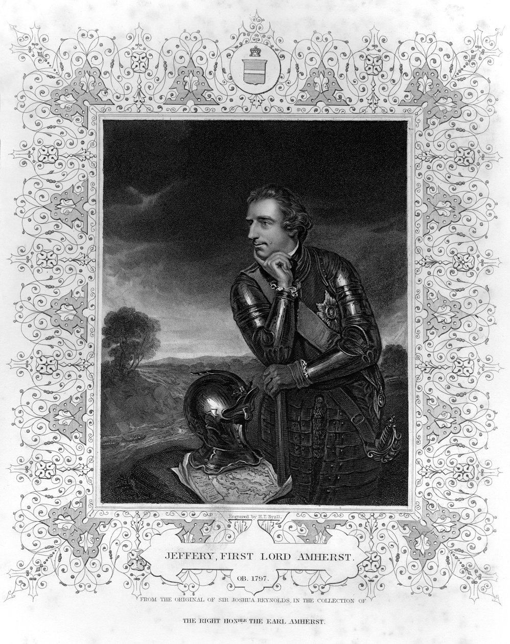 Portræt af Sir Jeffrey Amherst af Henry Thomas Ryall