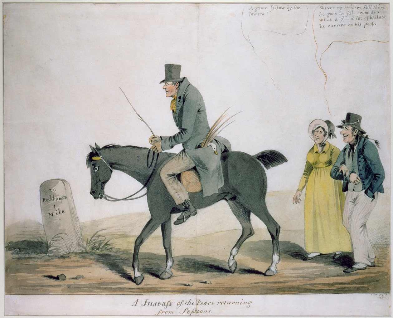 En fredsretsmand på vej tilbage fra sessioner af Henry William Bunbury