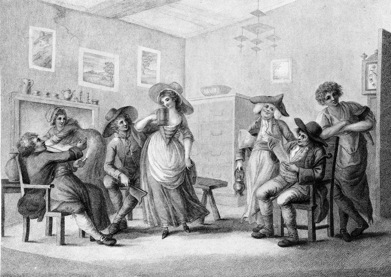 The Village Ale-House, graveret af Joseph Grozer, 1787 af Henry William Bunbury