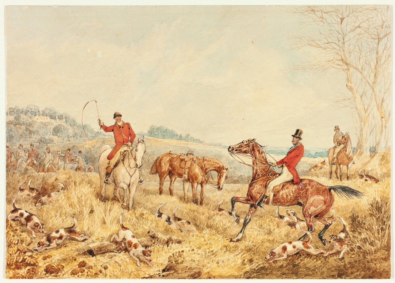 Jagt-scene af Henry Alken
