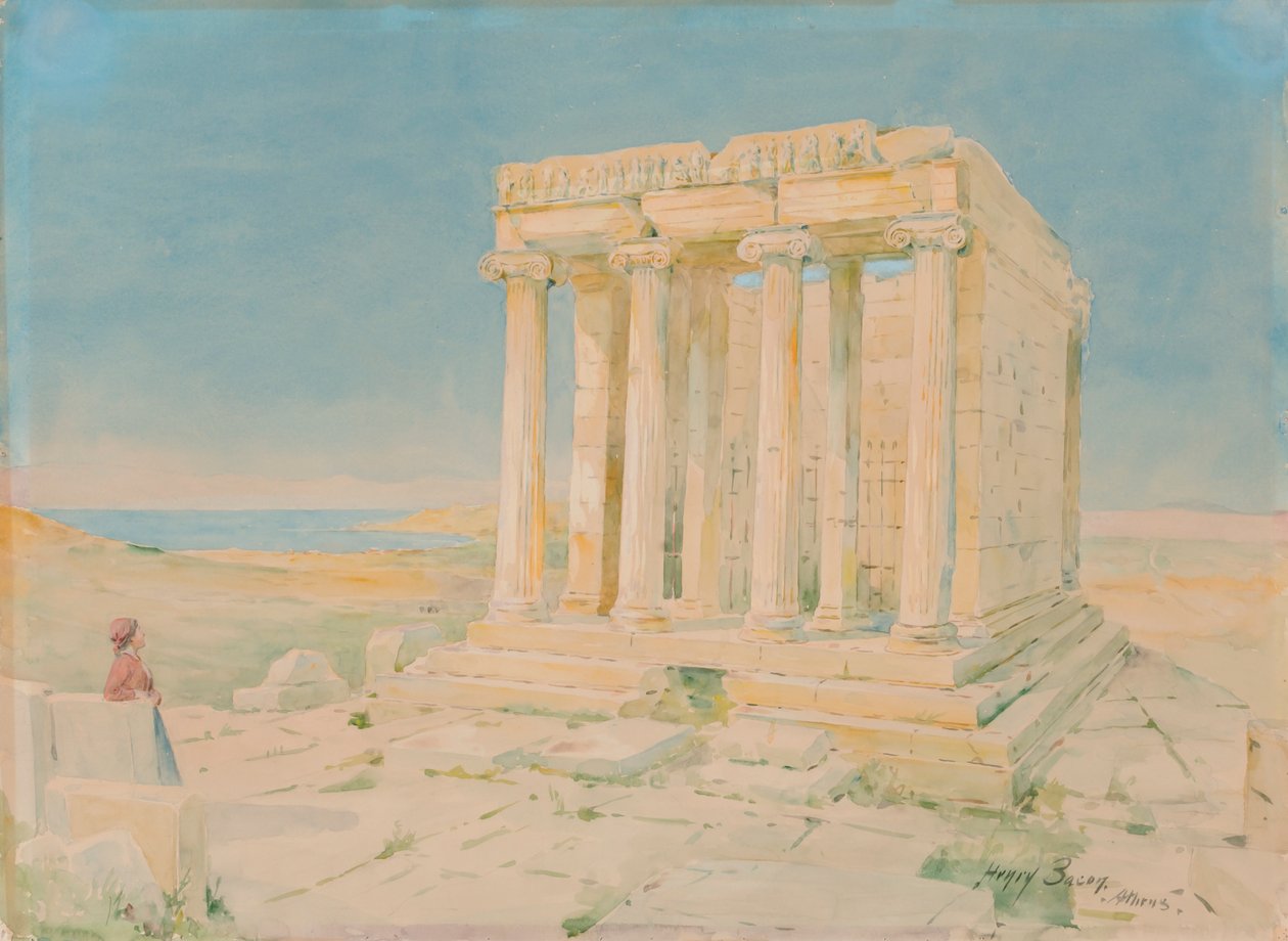 Temple of Nike Apteros, n.d. af Henry Bacon