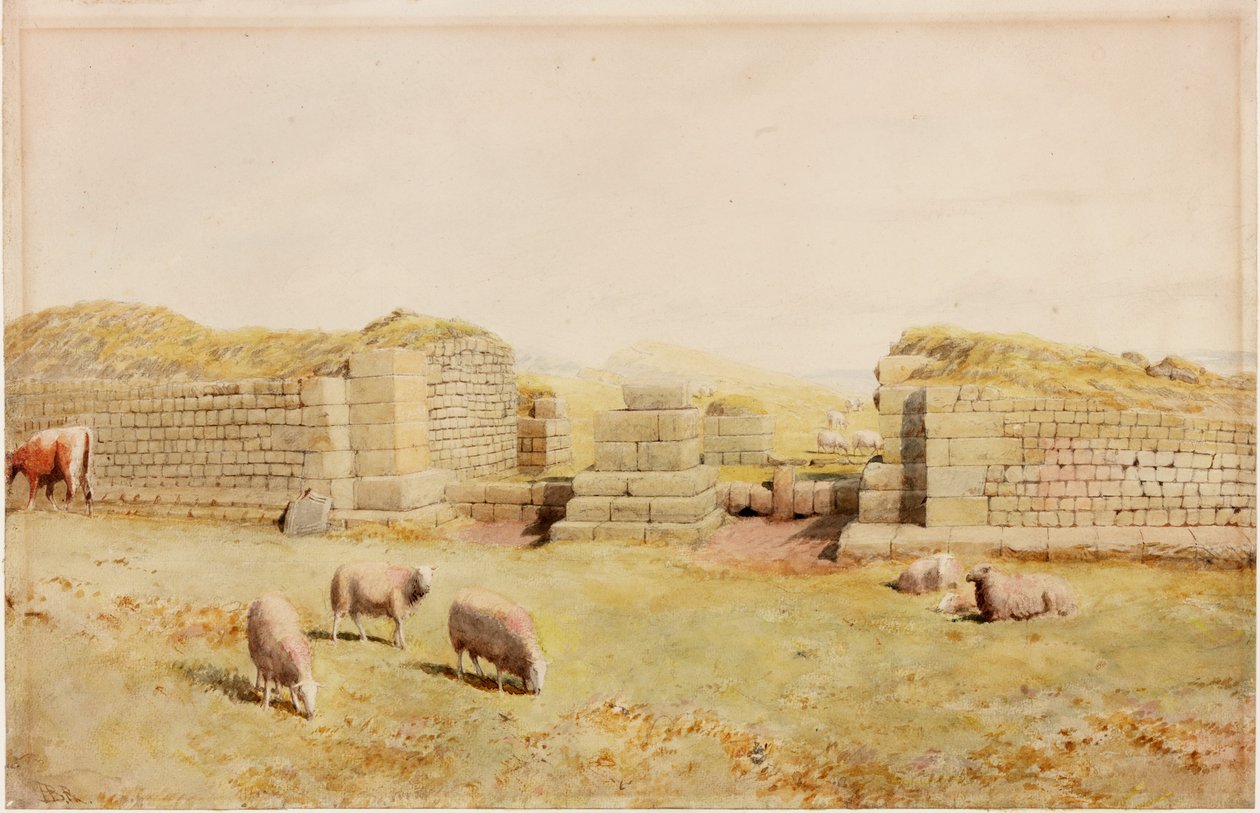 The West Gate at Housesteads (kropsfarve) af Henry Burdon Richardson