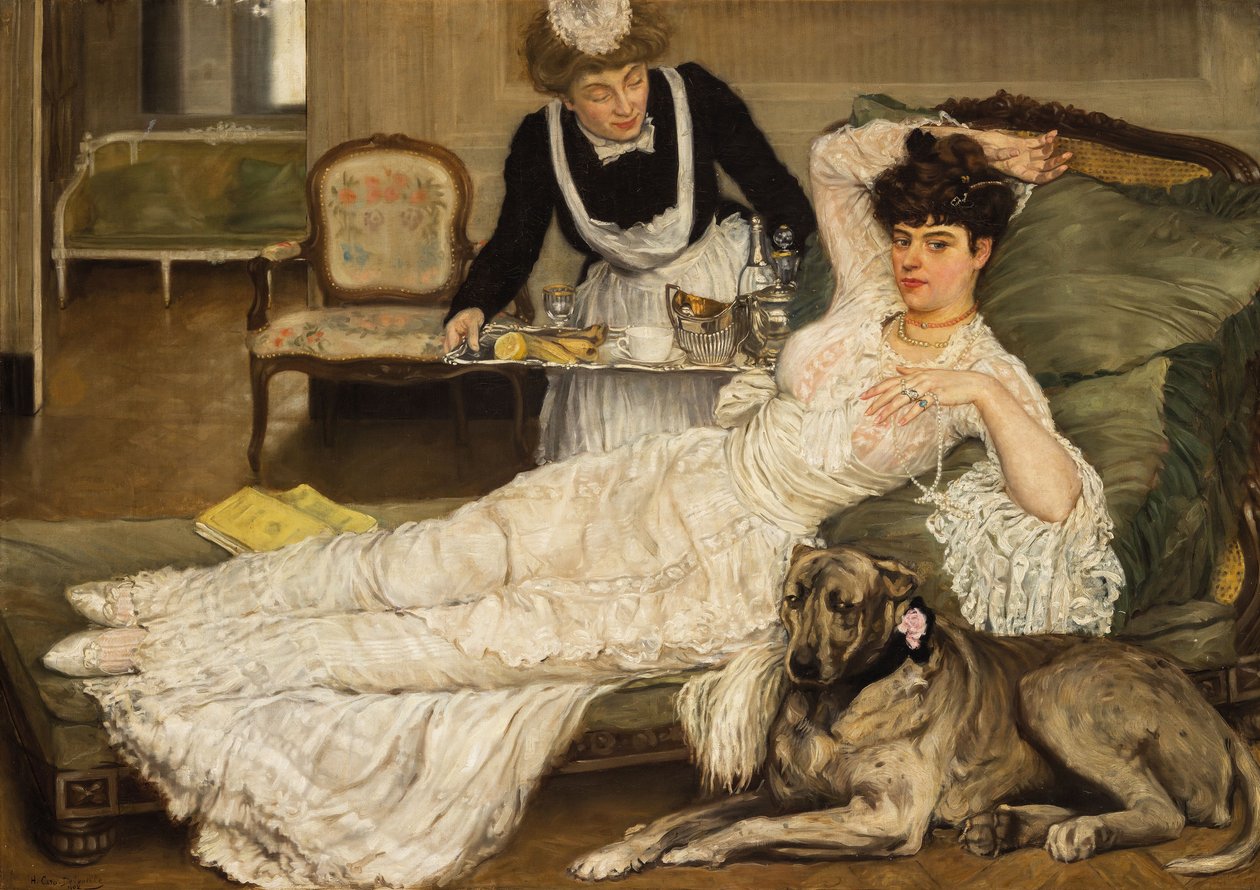 Den smukke pige, 1902. af Henry Caro Delvaille