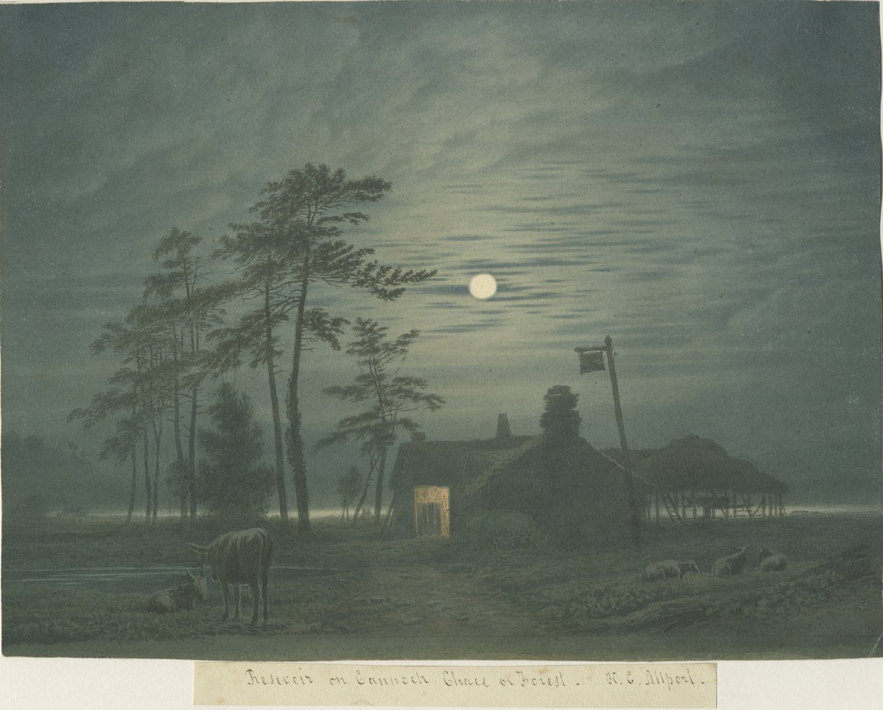 Cannock Chase: maleri, nd [1788-1855] af Henry Curzon Allport